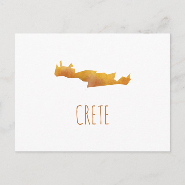 Crete Karta Vykort (Framsida)