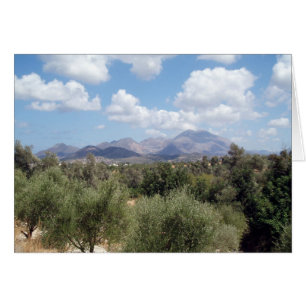 Crete Summer Scenia Hälsningskort