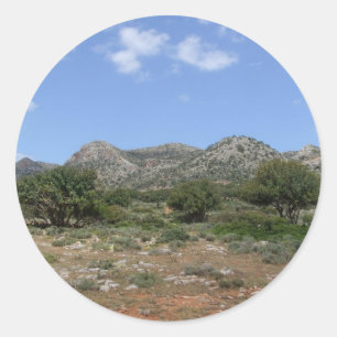Crete Summer Stickers Runt Klistermärke