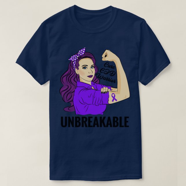 Creutzfeldt Jakob Disease Awareness Cure CJD T Shirt (Design framsida)