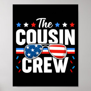 Crew 4 juli patriotisk amerikansk familj matchande poster