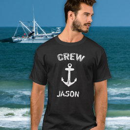 Crew Boat Anchor T Shirt