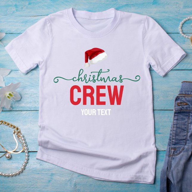 Crew Family Christmas Party, Christmas Group Squad T Shirt (Skapare uppladdad)