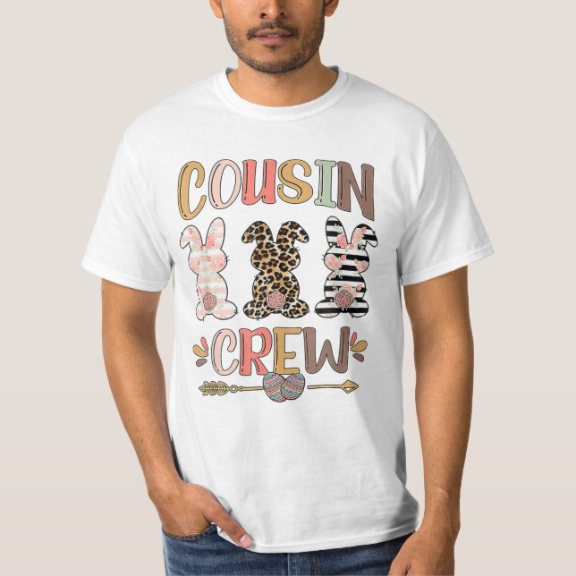 Crew Leopard Påskhare Rabbit T Shirt (Framsida)