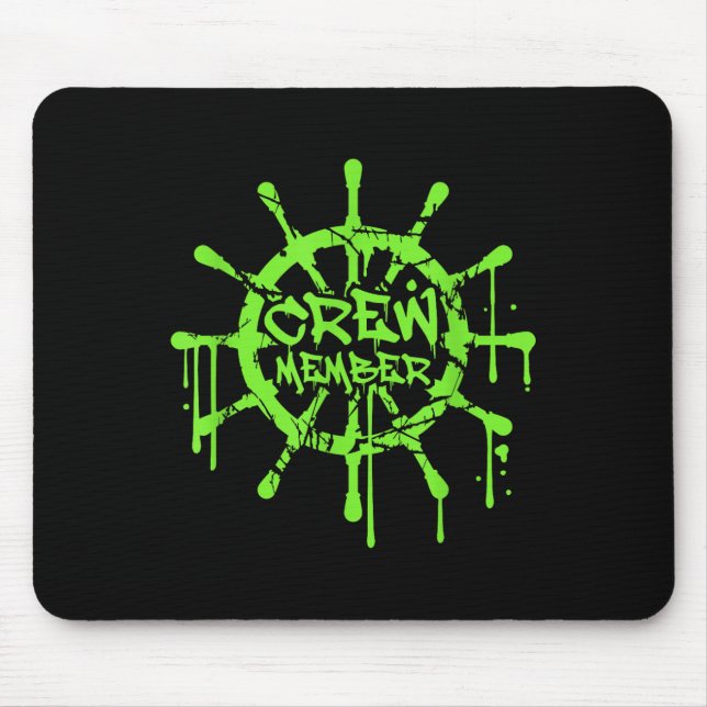 Crew Member Ship Steering Wheel Graffiti Spray Fun Musmatta (Framsidan)
