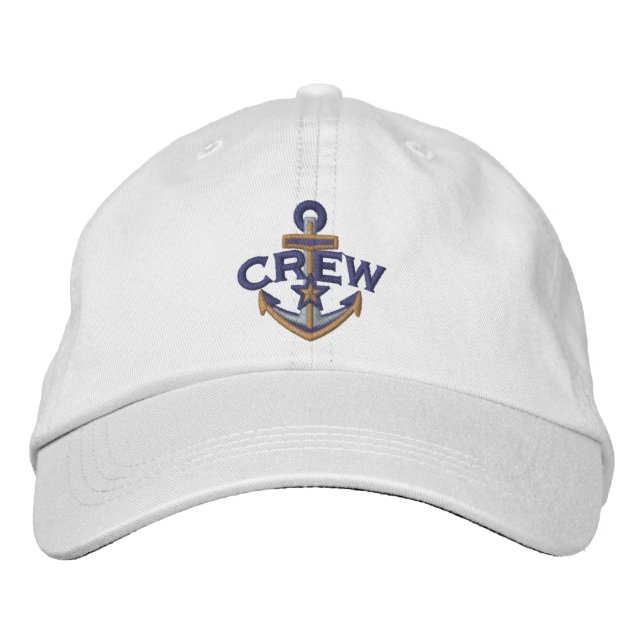 Crew Nautical Star Anchor Embroidery Broderad Keps (Framsida)