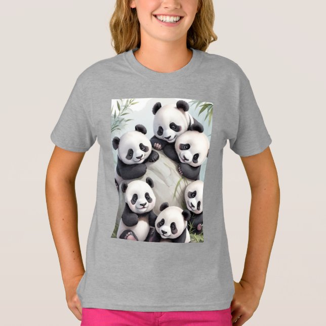 Crew Panda T Shirt (Framsida)