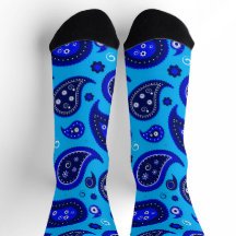 Crew Socks - Classic Paisley Elegance