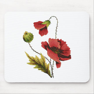 Crewel Embroidery Red Poppy Musmatta