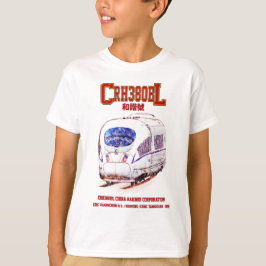 CRH380BL China Electric Tåg T Shirt