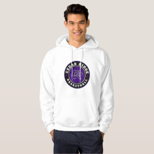 CRHS Basketball Logotyp White Unisex Hoodie