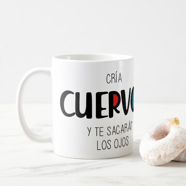 Cria cuervos kaffemugg (Med munk)