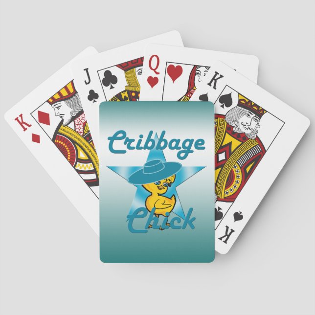 Cribbage Chick #7 Spelkort (Baksidan)