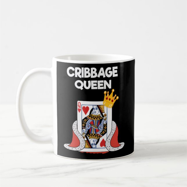 Cribbage - Cribbage Queen Player Kaffemugg (Vänster)