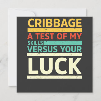 Cribbage Ett Test Av Mina Färdigheter Versus Tur C Inbjudningar