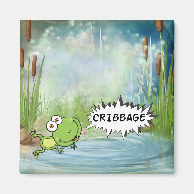 Cribbage Frog Magnet (Framsidan)