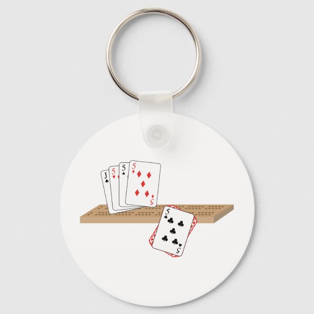 Cribbage Hand Nyckelring (Framsida)