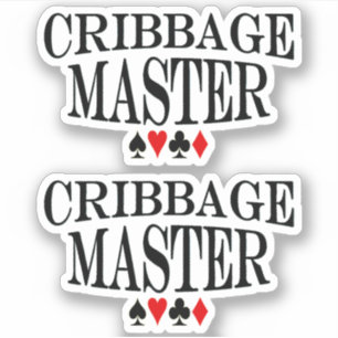 Cribbage Master 2x Vinyl Klistermärken