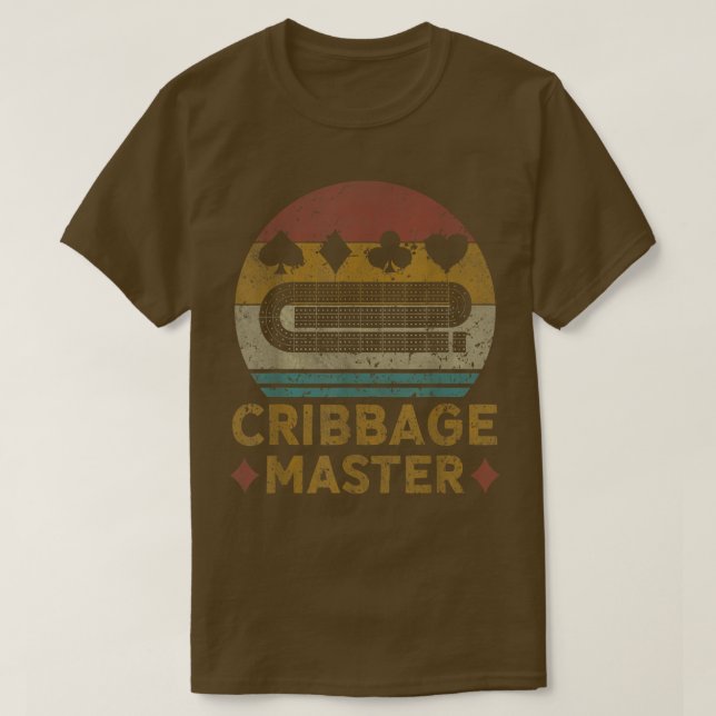 Cribbage Master Cribbage Älskare Vintage Cribbage  T Shirt (Design framsida)