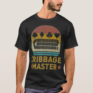 Cribbage Master Cribbage Älskare Vintage Cribbage  T Shirt