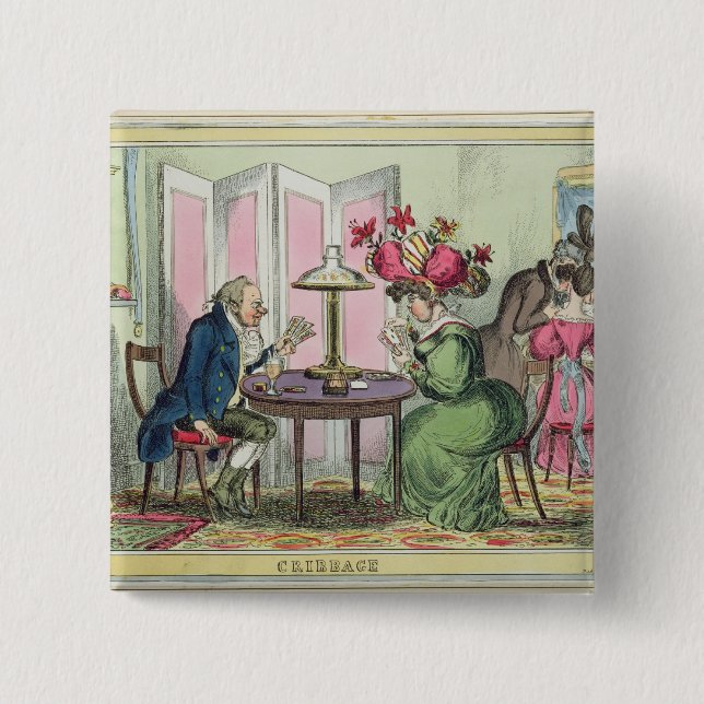 Cribbage som publiceras av Thomas McLean, London Knapp (Framsida)