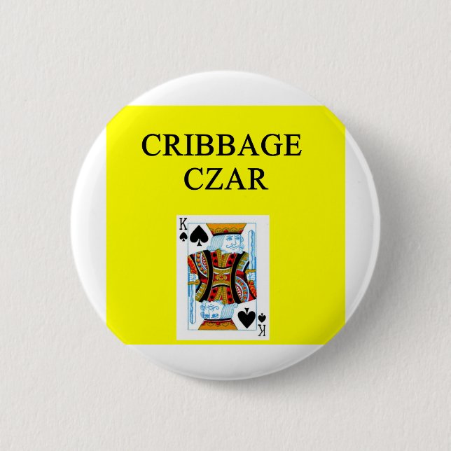 CRIBBAGE-spelare Knapp (Framsida)
