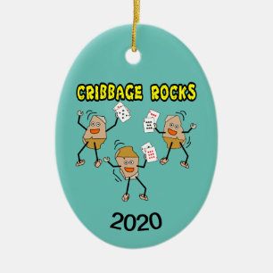 Cribbage Sten Julgransprydnad Keramik
