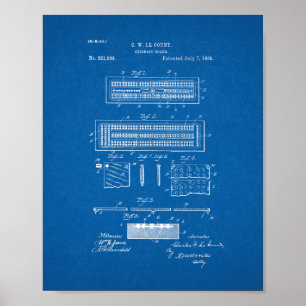 Cribbage stiger ombord patent - ritning poster