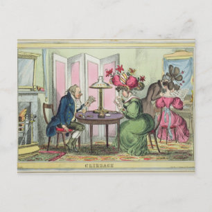 Cribbage, utgiven av Thomas McLean, London (colo) Vykort