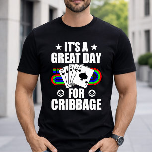 Cribbagebräde för cribbagekortspelsspelare Roligt T Shirt