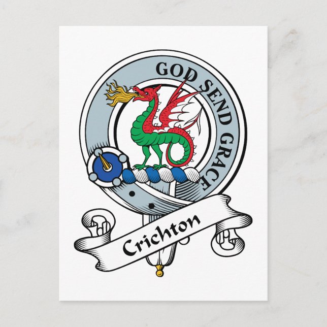 Crichton Klan Badge Vykort (Framsida)