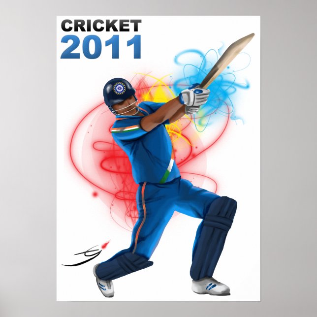 Cricket 2011 - Support India Poster (Framsidan)