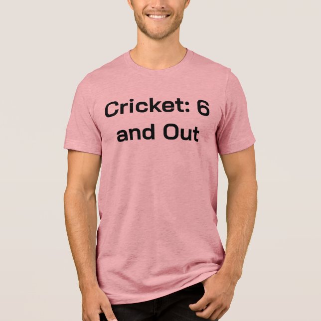 Cricket: 6 och Out - Aussie Backyard Cricket Tee (Framsida)