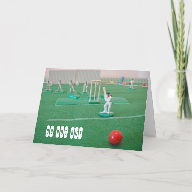 Cricket 90:e födelsedag kort (Framsida)