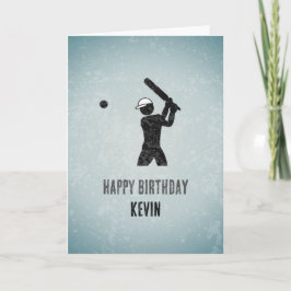 Cricket Älskare - Modern idrott - Male Birthday Kort