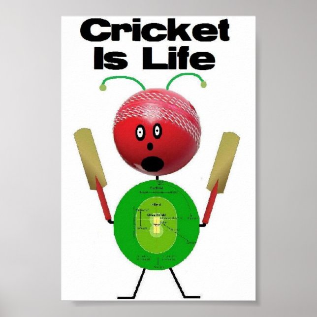 Cricket är Life Poster (Framsidan)