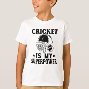 Cricket är min supermakt t shirt