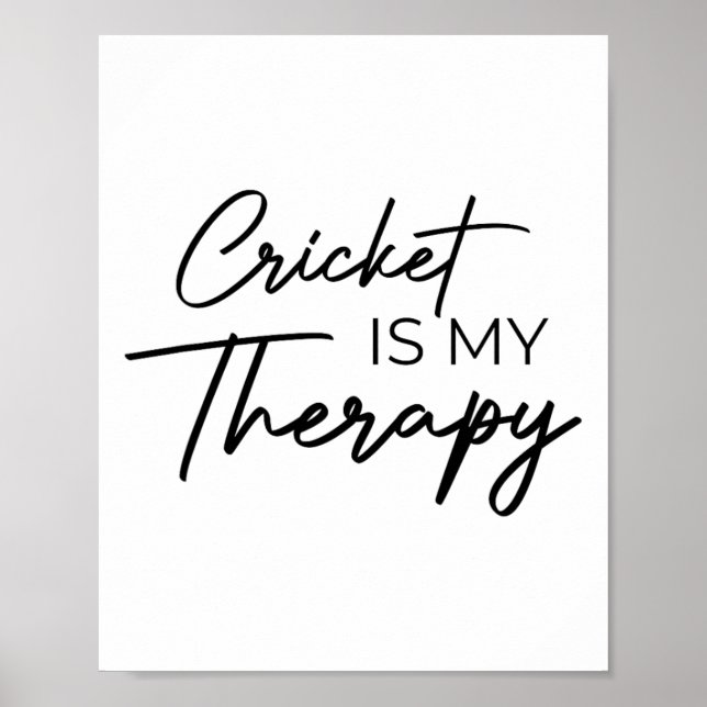 Cricket är min terapi  poster (Framsidan)