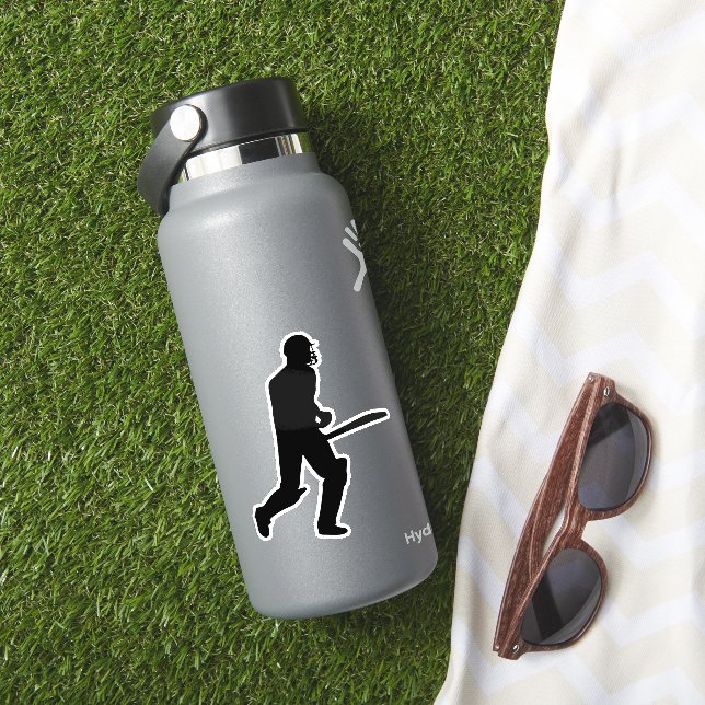 Cricket batman silhouette design klistermärken (HydroFlask Insitu)