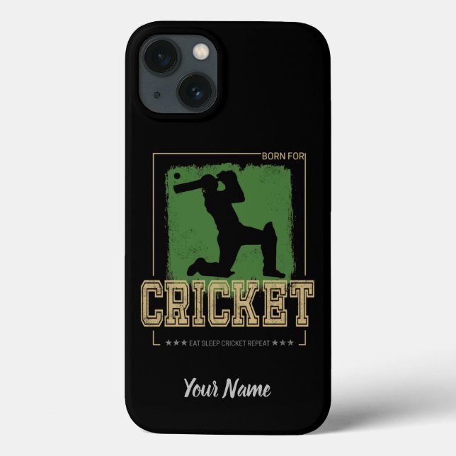 Cricket Batsman Vintage Pitcher Player Coach (Baksida)