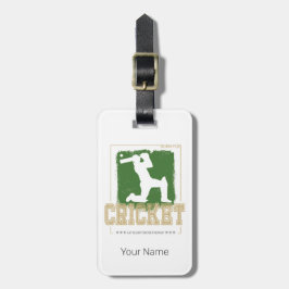 Cricket Batsman Vintage Pitcher Player Coach Bagagebricka