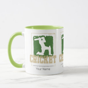 Cricket Batsman Vintage Pitcher Player Coach Mugg