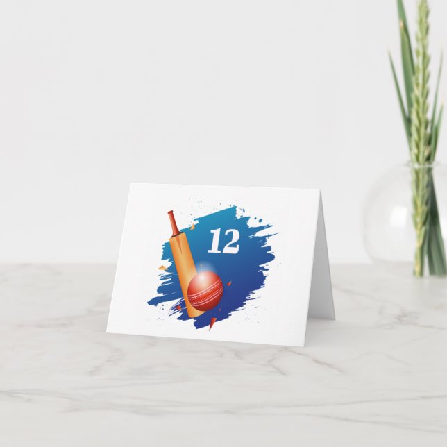 Cricket Birthday Card - 12 Kort (Framsida)