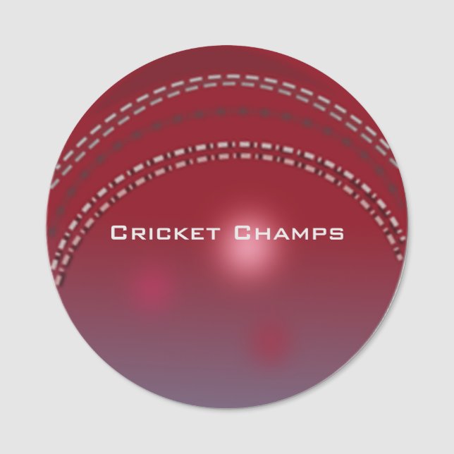 Cricket Boll Design Namn bricka Namnbricka (Framsida)