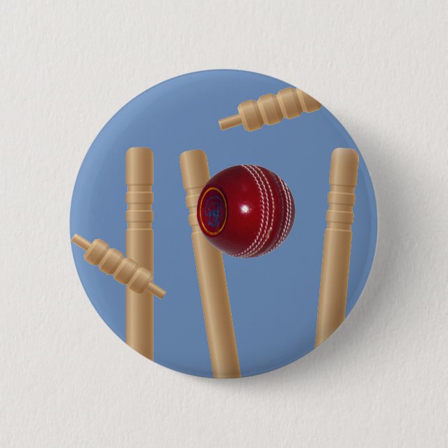 Cricket Boll och påsarna. Knapp (Framsida)