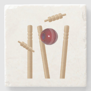 Cricket Boll och påsarna. Stenunderlägg
