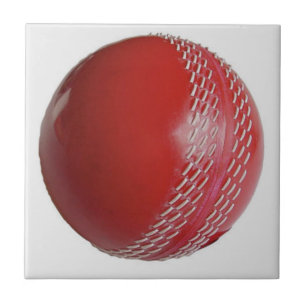 Cricket Boll Red anpassar sig efter ditt namn Kakelplatta