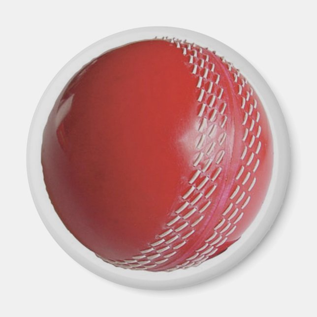 Cricket Boll Red anpassar sig efter ditt namn Magnet (Framsidan)