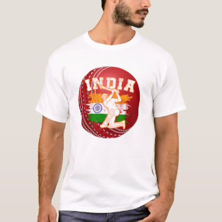 Cricket Boll Red Customize Indian Cricket Player T Shirt