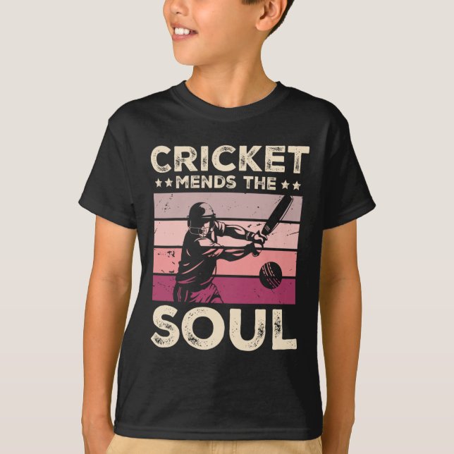 Cricket botar själen  t shirt (Framsida)